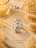 Bague argentée femme chic - Clarity Collection